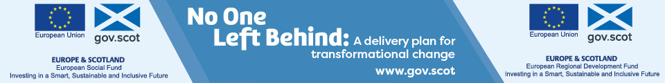 No one left behind: A delivery plan for transformational change www.gov.scot. Europe and Scotland. European Social Fund and European Regional Development Fund