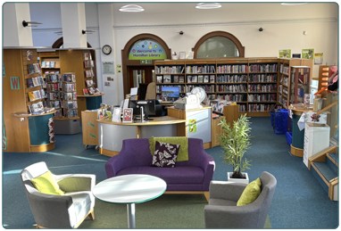 Hamilton Town House library reading room