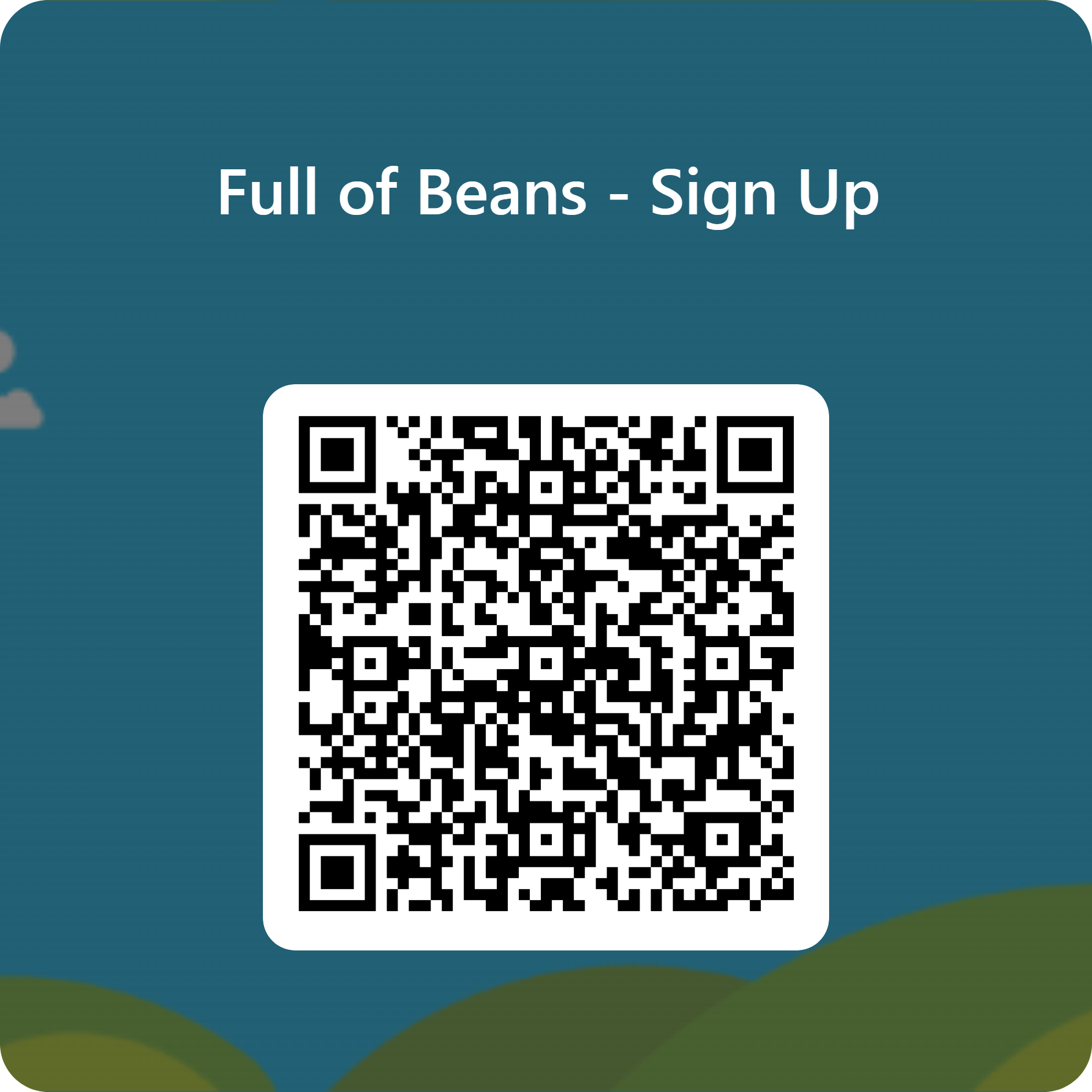 QR code for Full of Beans sign up